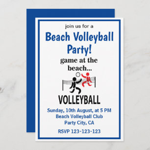 Invitation Volley-ball de plage