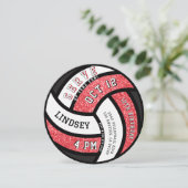 Invitation Volley-ball fête d'anniversaire Parties scintillan (Debout devant)