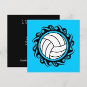 Invitation volley-ball tribal (Devant / Derrière)