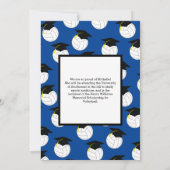 Invitation Volleyball Graduation Sports Blue (Dos)