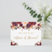 Invitation Volonté florale d'automne de Boho vous soyez mon (Debout devant)