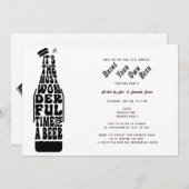 Invitation Vols de dégustation de bière Apportez votre propre (Devant / Derrière)