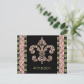 Invitation Voodoo Fleur de lis (Debout devant)