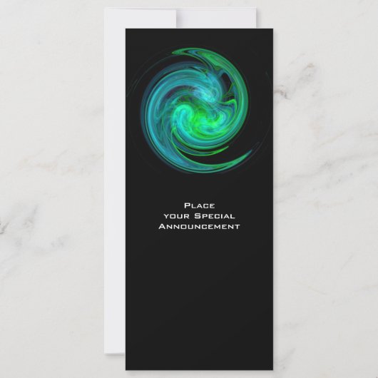 Invitation VORTEX CLAIR bleu clair vert noir (Dos)