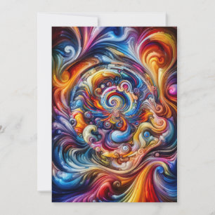 Invitation Vortex couleur dynamique