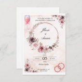 Invitation Vos Bien-Aimés à Votre Mariage (Devant / Derrière)