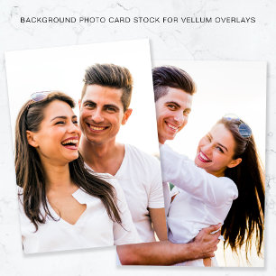 Invitation Vos Photos Arrière - plan Pour Revêtement Vellum