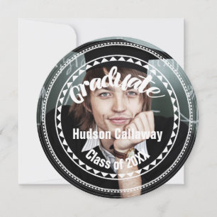 Invitation Vos photos seniors Catégorie de Graduation Party