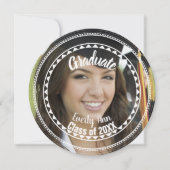 Invitation Vos photos seniors Catégorie de Graduation Party (Devant)