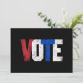 Invitation Vote 2024 USA Election Voting Right Vintage (Debout devant)