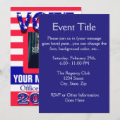 Invitation Vote de campagne politique (Devant / Derrière)