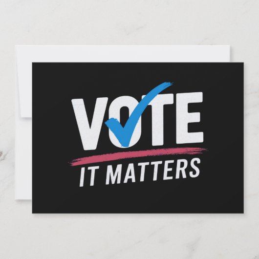 Invitation Vote Élection 2024 Voter Démocrate Politique (Devant)