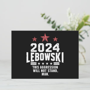 Invitation Vote politique amusant de Lebowski élection 2024