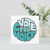 Invitation Vote Pro Choix Art De Mot (Debout devant)