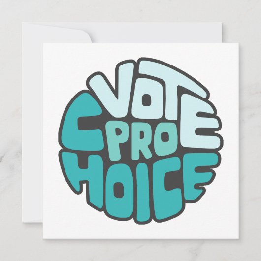 Invitation Vote Pro Choix Art De Mot (Devant)