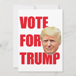 Invitation Votez pour Trump 