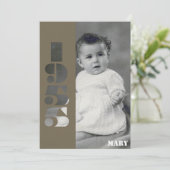 Invitation Votre ancienne photo née 1955 70e anniversaire Inv (Debout devant)