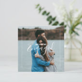 Invitation Votre annonce de fiançailles photo (Debout devant)