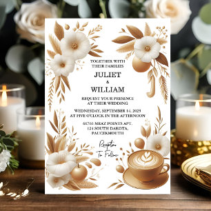 Invitation Votre café italien toscan Sorrento Mariage Décontr