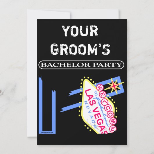 INVITATION VOTRE GROOM'S BACHELOR PARTY (Devant)