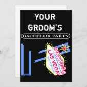 INVITATION VOTRE GROOM'S BACHELOR PARTY (Devant / Derrière)