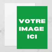 Invitation - Votre image ici - (Devant / Derrière)