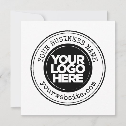 Invitation Votre logo d'entreprise personnalisé (Devant)