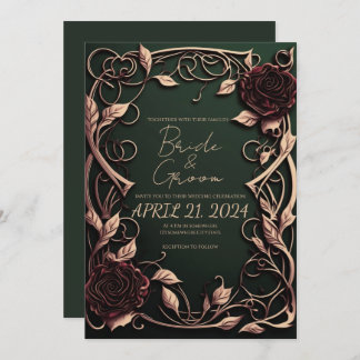 Invitation Votre Mariage se démarque par son style gothique