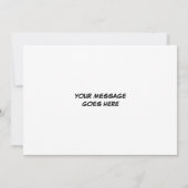 Invitation Votre message bulle de dialogue Fun rétro bande de (Dos)