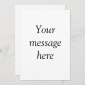 Invitation Votre message ici ajoutez le nom de texte image mo (Devant / Derrière)