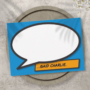 Invitation Votre message Voix Bubble Amusant Retro Comique Li