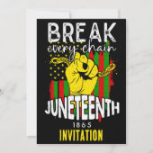 Invitation Votre nom Junetten Break Chain Celebration Party (Devant)