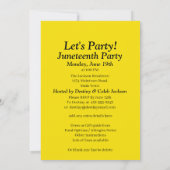 Invitation Votre nom Junetten Break Chain Celebration Party (Dos)