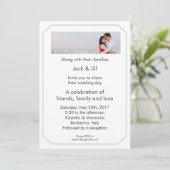Invitation Votre photo 5x7 (Debout devant)