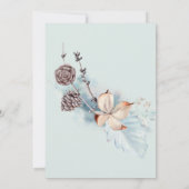 Invitation Votre photo Aquarelle Bois de Cerf (Dos)