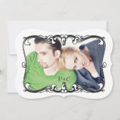 Invitation Votre photo Art Déco Mariage rétro (Dos)