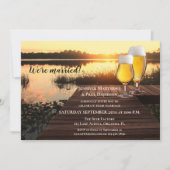 Invitation Votre Photo Beer Réception De Mariage À Thème (Devant)