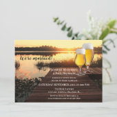 Invitation Votre Photo Beer Réception De Mariage À Thème (Debout devant)