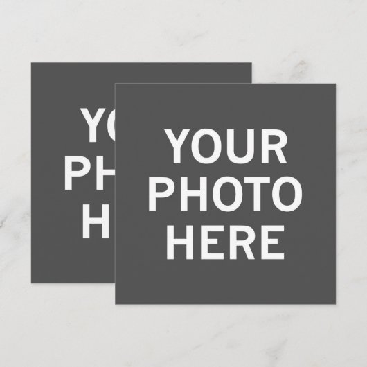 Invitation Votre photo ici (Devant / Derrière)