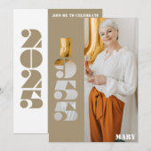 Invitation Votre photo née en 1955 70e anniversaire Invitatio (Devant / Derrière)