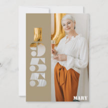 Votre photo née en 1955 70e anniversaire Invitatio