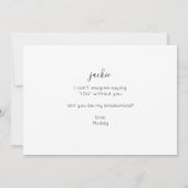 Invitation Votre Photo Sera-T-Elle Bridesmaid Horizon (Dos)