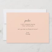 Invitation Votre photo vous sera faite d'honneur Paysage rose (Dos)