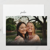 Invitation Votre photo vous servira d'un paysage d'honneur (Devant / Derrière)