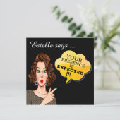 Invitation Votre présence est attendue (Debout devant)