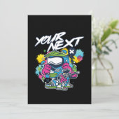 Invitation Votre prochain marqueur de jeu de paintball de jou (Debout devant)