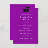 Invitation Votre propre design Couleurs Polices Graduation In (Devant / Derrière)