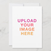 Invitation Votre propre Mariage d'image d'impression blanc (Devant)