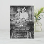 Invitation Votre réunion de famille de photos Vintage (Debout devant)