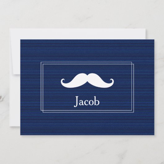 Invitation Votre Service Comme Groomsman Est Requis Bleu (Dos)